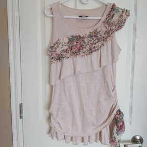 2/$15 Sleeveless Floral Tunic